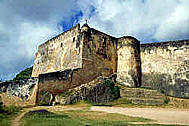 Side view of Fort Jesus
